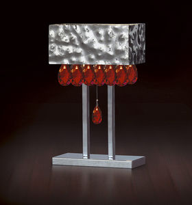 Tischlampe / modern / aus Kristall / Skulptur