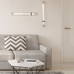 moderne Wandleuchte / Glas / LED / linear