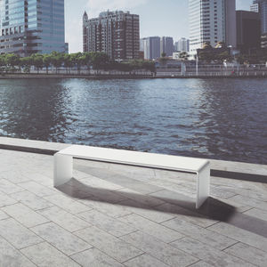 Parkbank / modern / Hochleistungs Beton / dauerhaft