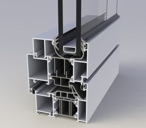 Aluminium-Türprofil / wärmeisolierte