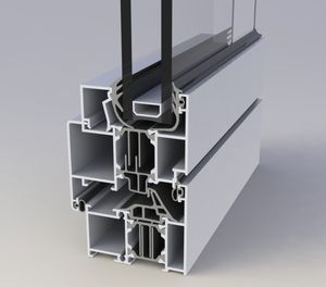 Aluminium-Türprofil / wärmeisolierte