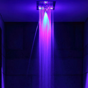 Edelstahl-Dusche / rechteckig / für Spa / für Chromotherapie