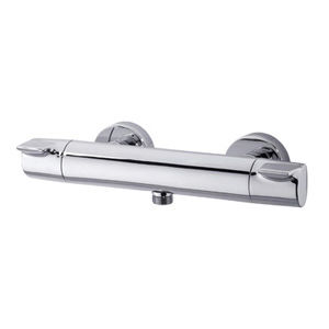 Mischbatterie für Duschen / Wandmontage / verchromtes Metall / thermostatisch