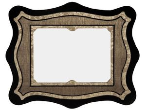 wandmontierter Spiegel / Stil / rechteckig / Holz