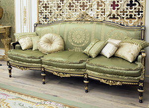 Stil-Sofa / Holz / Stoff / für Büro