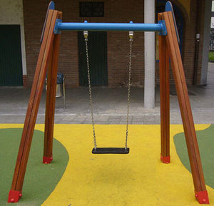 Holzschaukel / für Spielepark