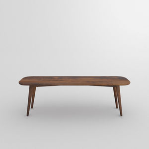 Design-Bank / aus Eiche / Massivholz / aus Nussbaum