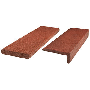 Randstein für den Garten / Gummi / rechteckig