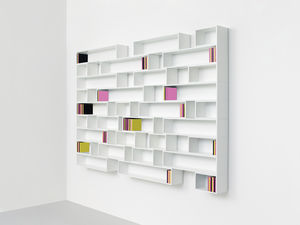 wandmontiertes Regal / modern / aus MDF / für CD