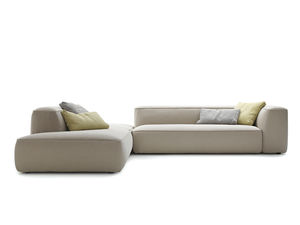 modulierbares Sofa / modern / Stoffbezug / Grau