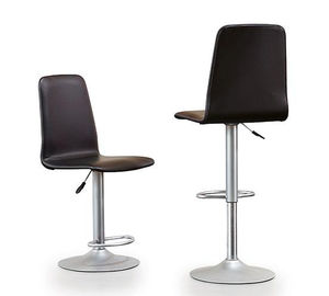 Esszimmerstuhl / Skandinavisches Design / Polster / zentrales Fußgestell / höhenverstellbar