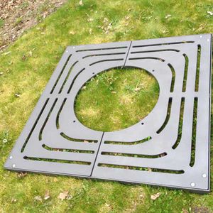 Baumgitter / verzinkter Stahl / quadratisch