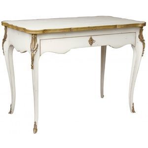 Schreibtisch / lackiertes Holz / aus Buche / Louis XV. Stil
