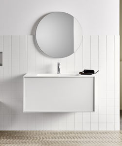 wandmontierter Spiegel / modern / rund / für Badezimmer