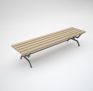 Parkbank / für den Garten / für Umkleideraum / modern