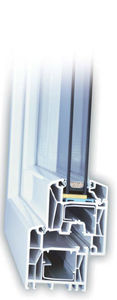 Drehfenster / aus PVC / Doppelverglasung / Wärmedämmungen