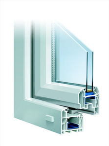Drehfenster / aus PVC / Doppelverglasung / Wärmedämmungen