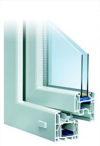 Drehfenster / aus PVC / Doppelverglasung / Wärmedämmungen