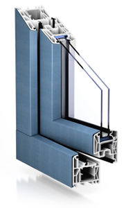 Drehfenster / Aluminium / Doppelverglasung / Wärmedämmungen