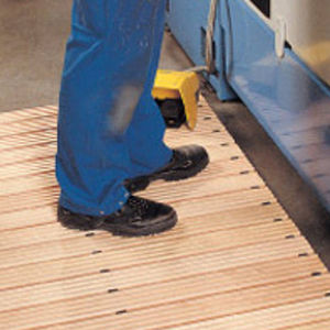 Buche Gitterrost / für Gitter für Industrieböden / rutschfest / mit Sicherheitsvorrichtung