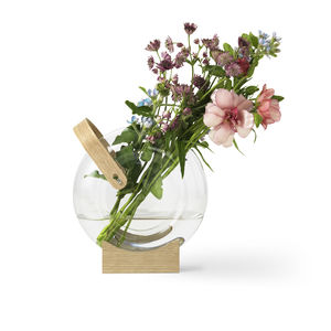 moderne Vase / aus Borosilikatglas