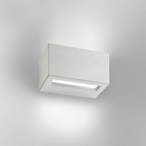 moderne Wandleuchte / für Außenbereich / Milchglas / Aluminium