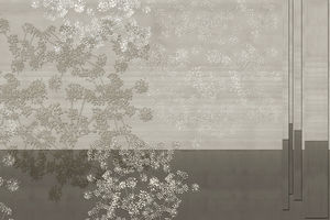 moderne Tapeten / Vinyl / mit Naturmotiv / Geometrische Motive