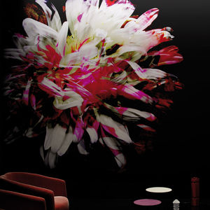 moderne Tapeten / Vinyl / Blumenmuster / waschbar