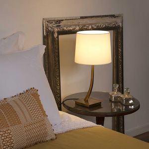 Nachttischlampe / modern / Stoff / LED