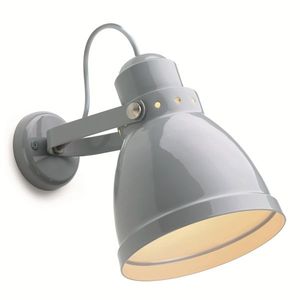 klassische Wandleuchte / Stahl / rund