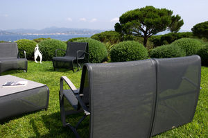 moderner Sessel / Aluminium / Batyline® / für den Garten