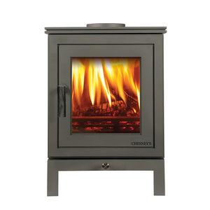 Holz-Kaminofen / modern / Metall
