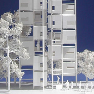 Fertigbau-Gebäude / Modul / Stahl / für den Wohnungsbau