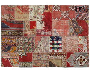 Orient-Teppich / Patchwork / Wolle / rechteckig