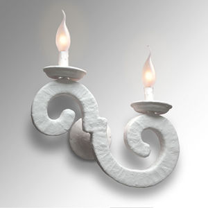 moderne Wandleuchte / aus Gips / aus Verbundwerkstoff / Glühlampen