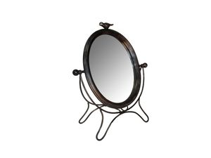 Stell--Spiegel / klassisch / oval / Metall