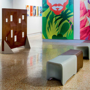 Bank für Innenbereich / Park / modern / aus Kunststoff