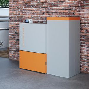 Pelletsheizkessel / Biomasse / Wohnbereich / für Industrieanwendungen