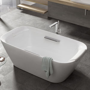 freistehende Badewanne / oval / Verbundwerkstoff