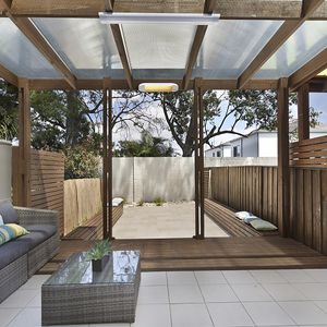 wandmontierter Infrarot-Terrassenheizer / bodenstehend / elektrisch / tragbar