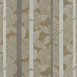Möbelstoff / Streifenmuster / Blumenmotive / Polyester
