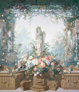 klassische Tapeten / Vinyl / Szenen / Blumenmuster