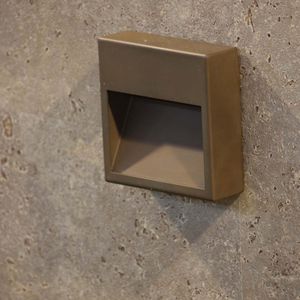 moderne Wandleuchte / Außenbereich / Edelstahl / LED