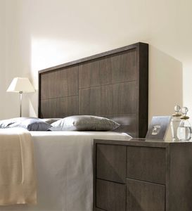 Kopfteil für Doppelbetten / modern / aus Nussbaum / aus Buche