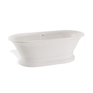 freistehende Badewanne / oval / Verbundwerkstoff
