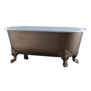 Badewanne auf Füßen / oval / aus Gusseisen