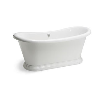 freistehende Badewanne / oval / Verbundwerkstoff
