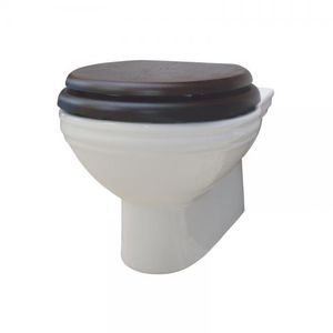 hängendes WC / Keramik / mit eingebauter Spülung