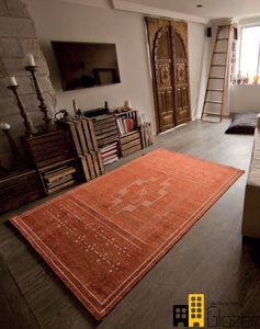 traditioneller Teppich / Motiv / Wolle / aus pflanzlicher Seide