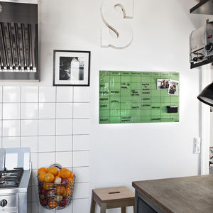 Magnettafel / wandmontiert / Glas
